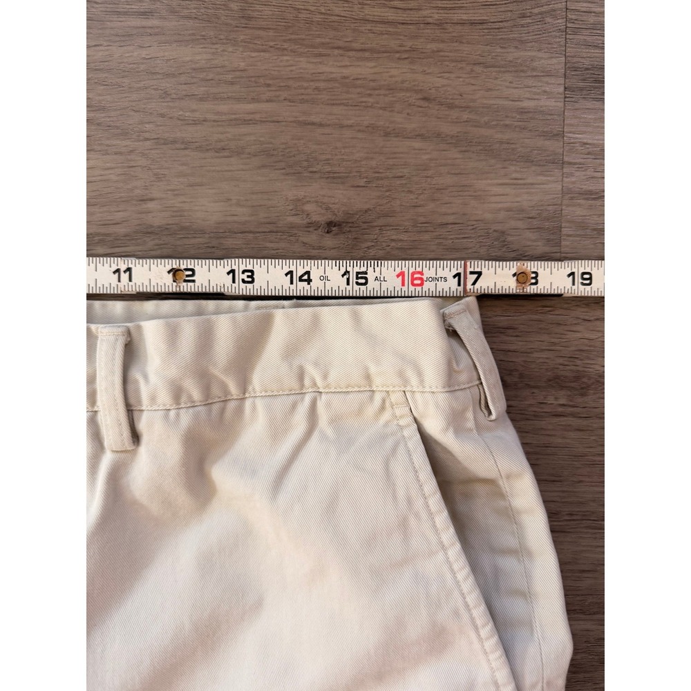 Polo Ralph Lauren Men's Khaki Beige‎ Chino Shorts Flat Front Size 36 Preppy Golf - Picture 9 of 16